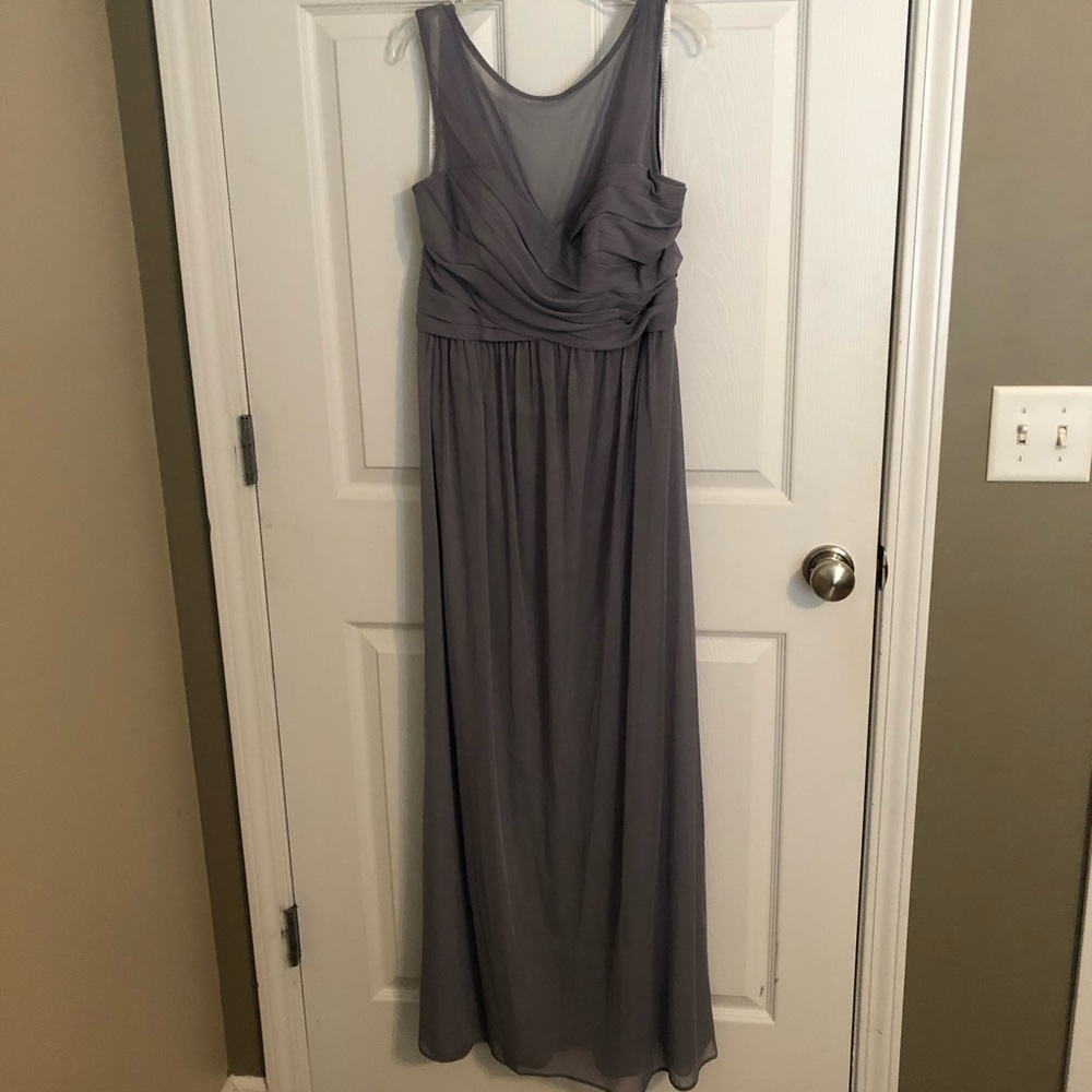 Grey bridesmaids dress